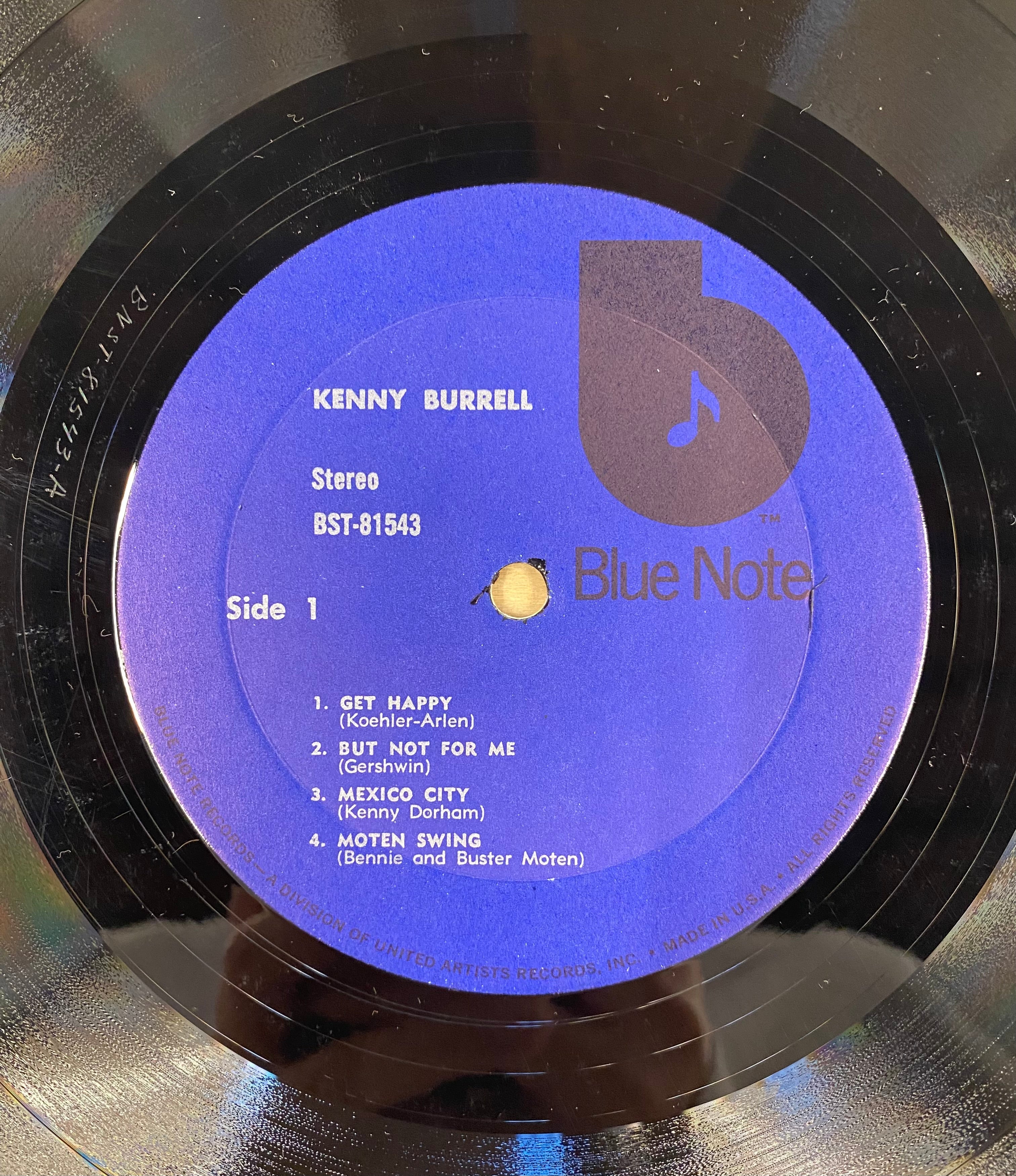 中古レコード】Kenny Burrell - Kenny Burrell – CELLAR RECORDS