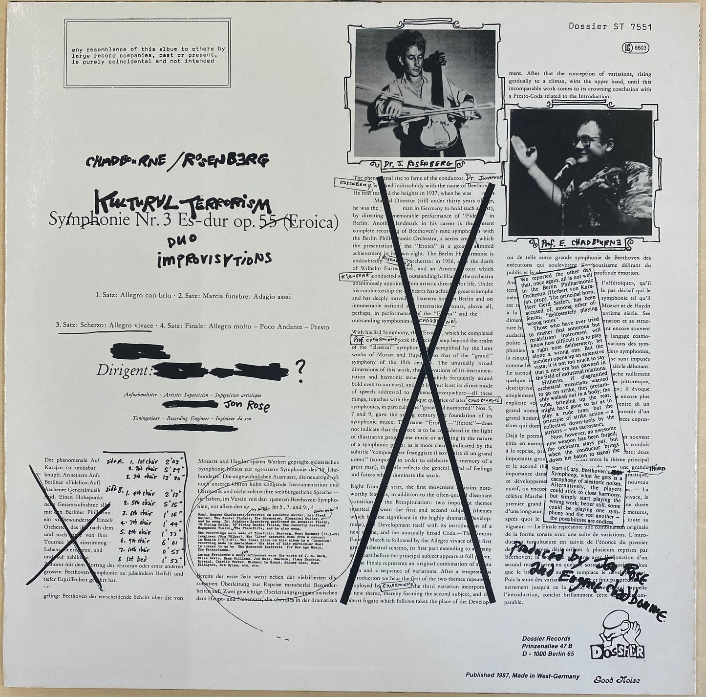 Eugene Chadbourne / Jon Rose