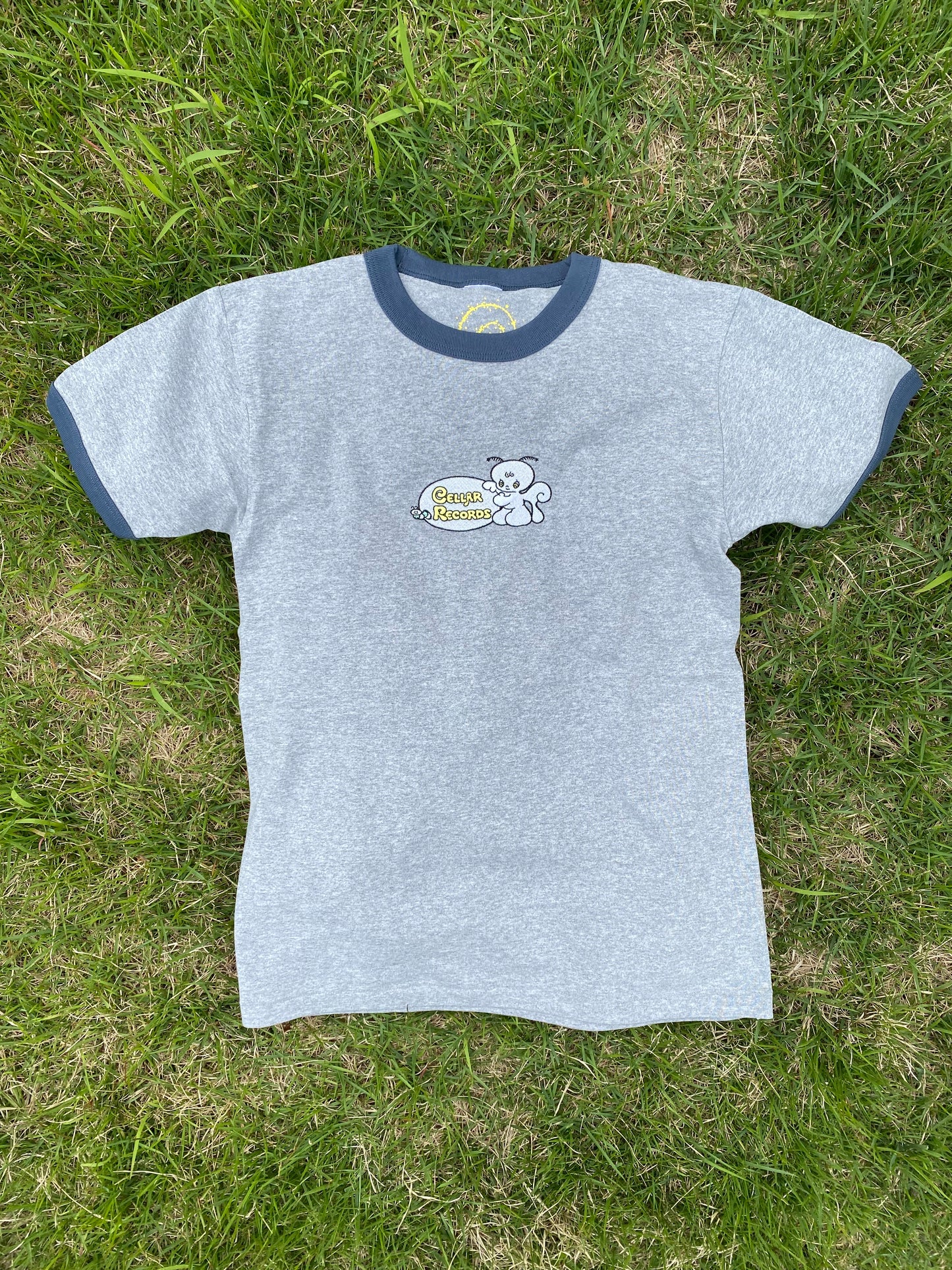 【受注販売,発送目安7月中旬-下旬頃】【NEW!!!】CELLAR MOTH 刺繍トリムTシャツ