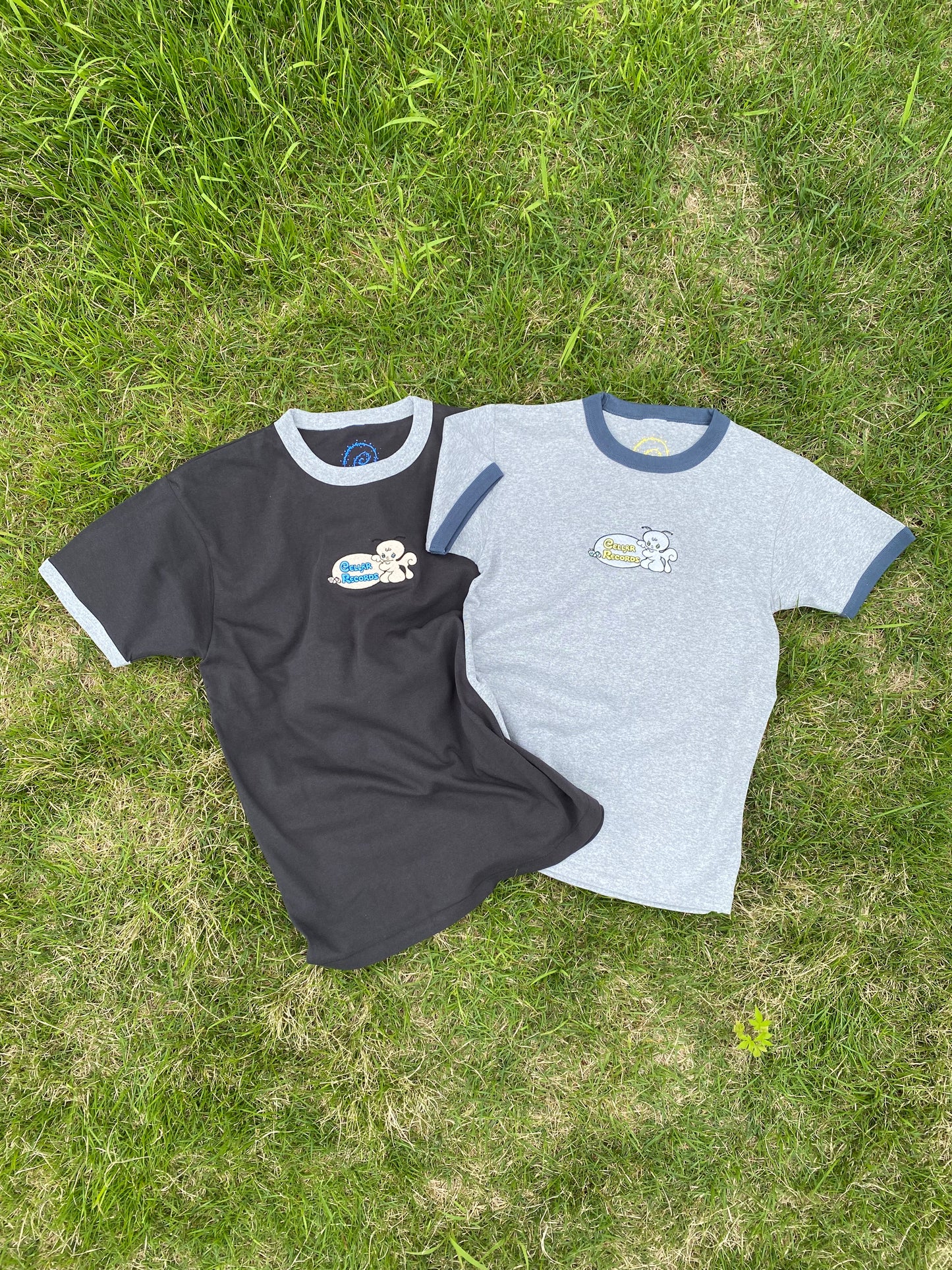 【受注販売,発送目安7月中旬-下旬頃】【NEW!!!】CELLAR MOTH 刺繍トリムTシャツ