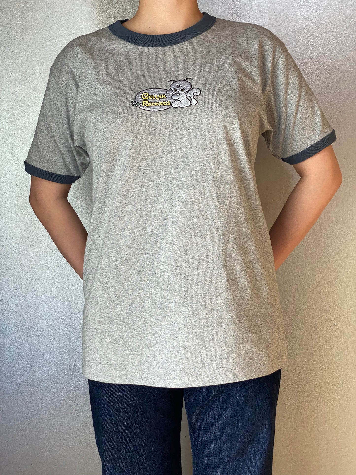 【受注販売,発送目安7月中旬-下旬頃】【NEW!!!】CELLAR MOTH 刺繍トリムTシャツ
