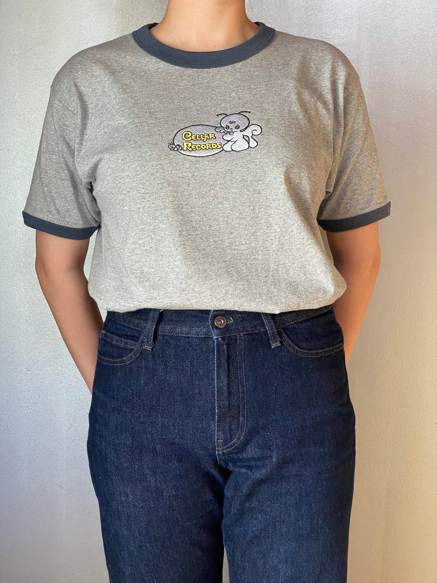 【受注販売,発送目安7月中旬-下旬頃】【NEW!!!】CELLAR MOTH 刺繍トリムTシャツ