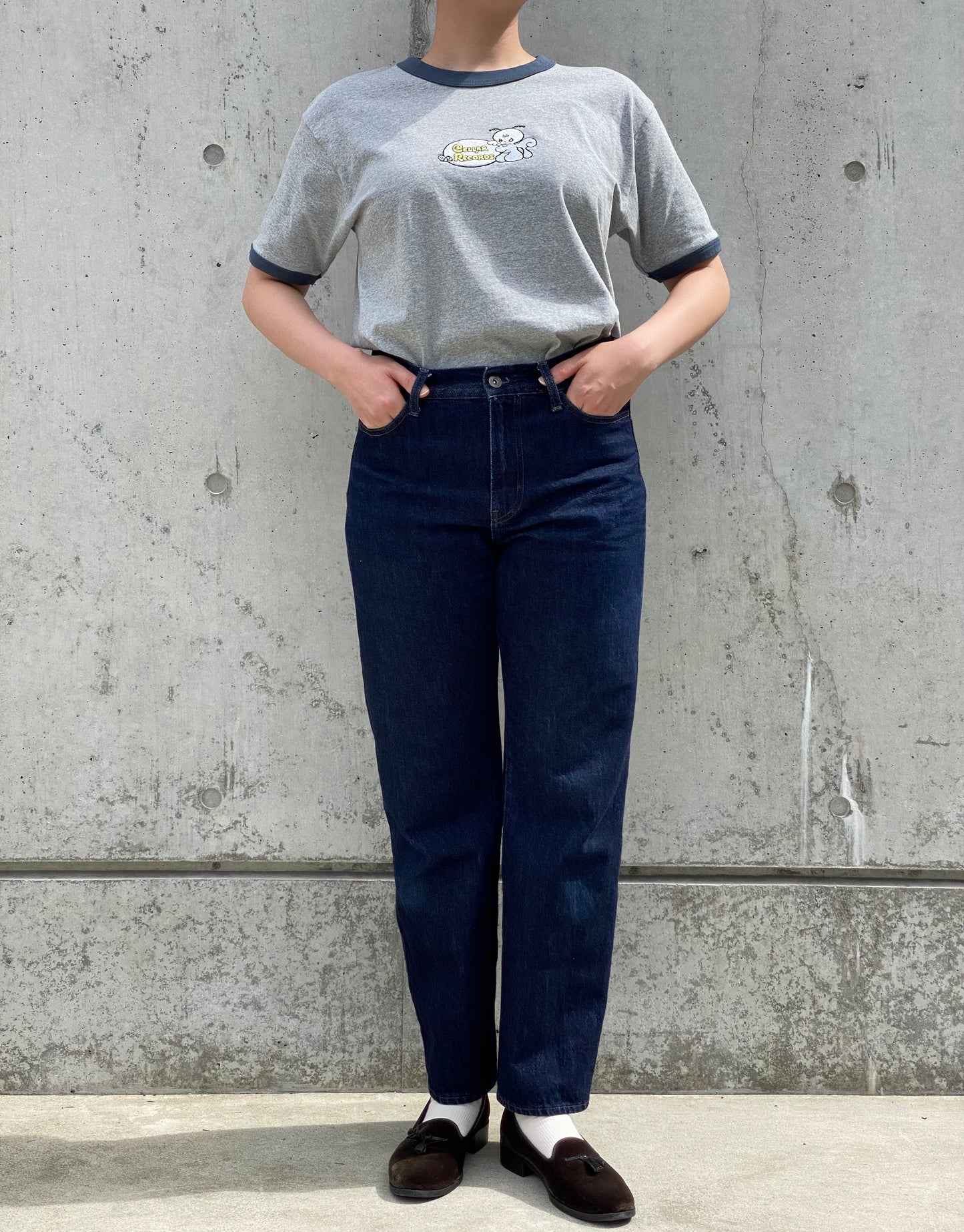 【受注販売,発送目安7月中旬-下旬頃】【NEW!!!】CELLAR MOTH 刺繍トリムTシャツ