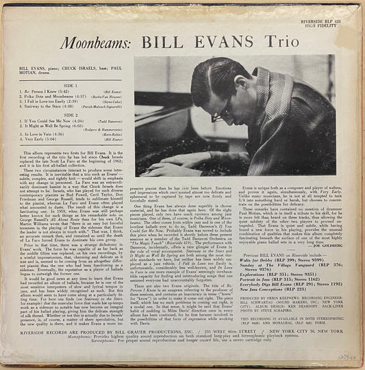 【USED, US Orig】Bill Evans Trio - Moon Beams(LP)