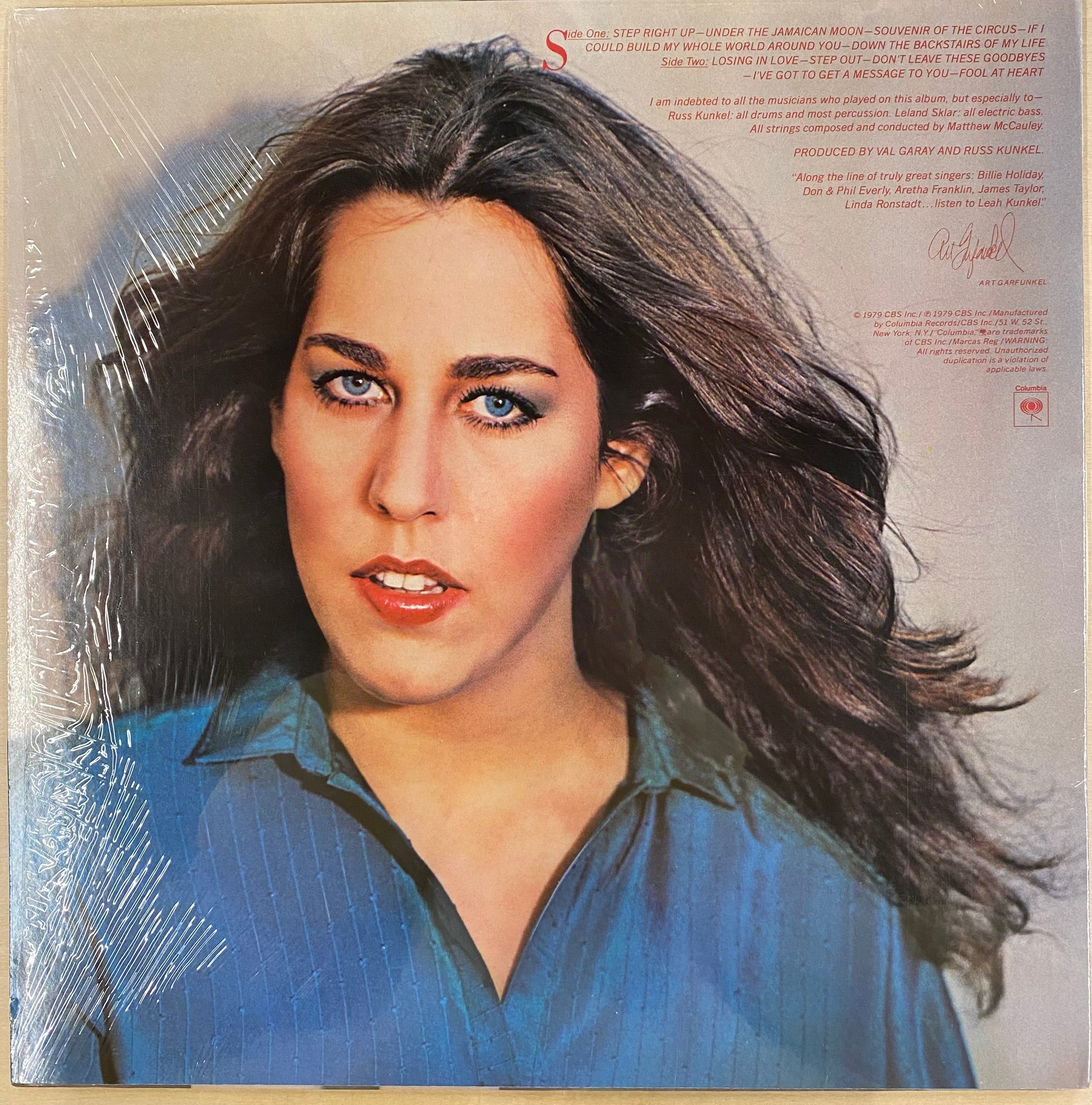 中古LP / USオリジナル】Leah Kunkel - Leah Kunkel – CELLAR RECORDS
