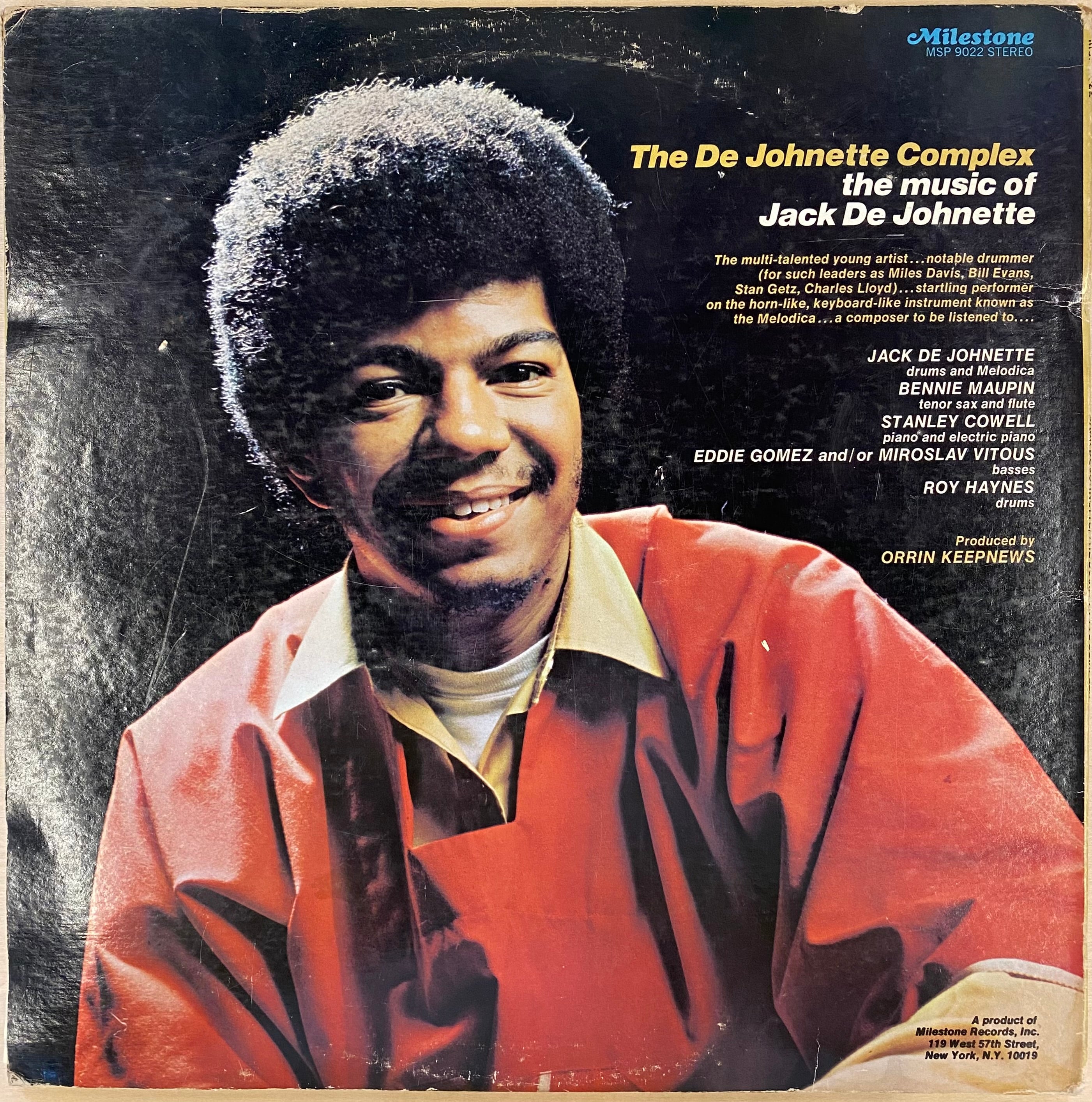 中古LP / USオリジナル】Jack DeJohnette - The DeJohnette Complex