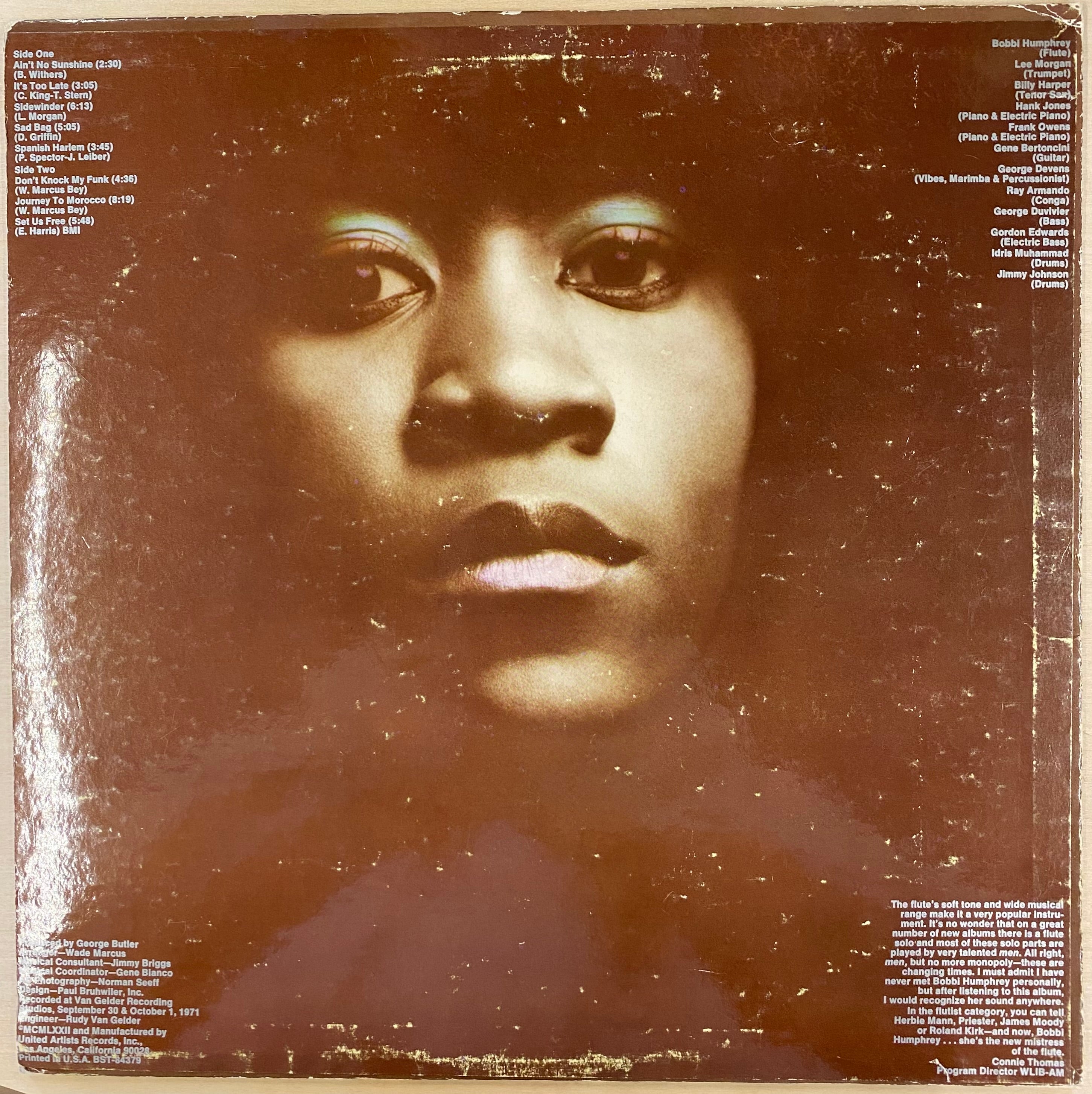 中古LP】Bobbi Humphrey - Flute-In – CELLAR RECORDS