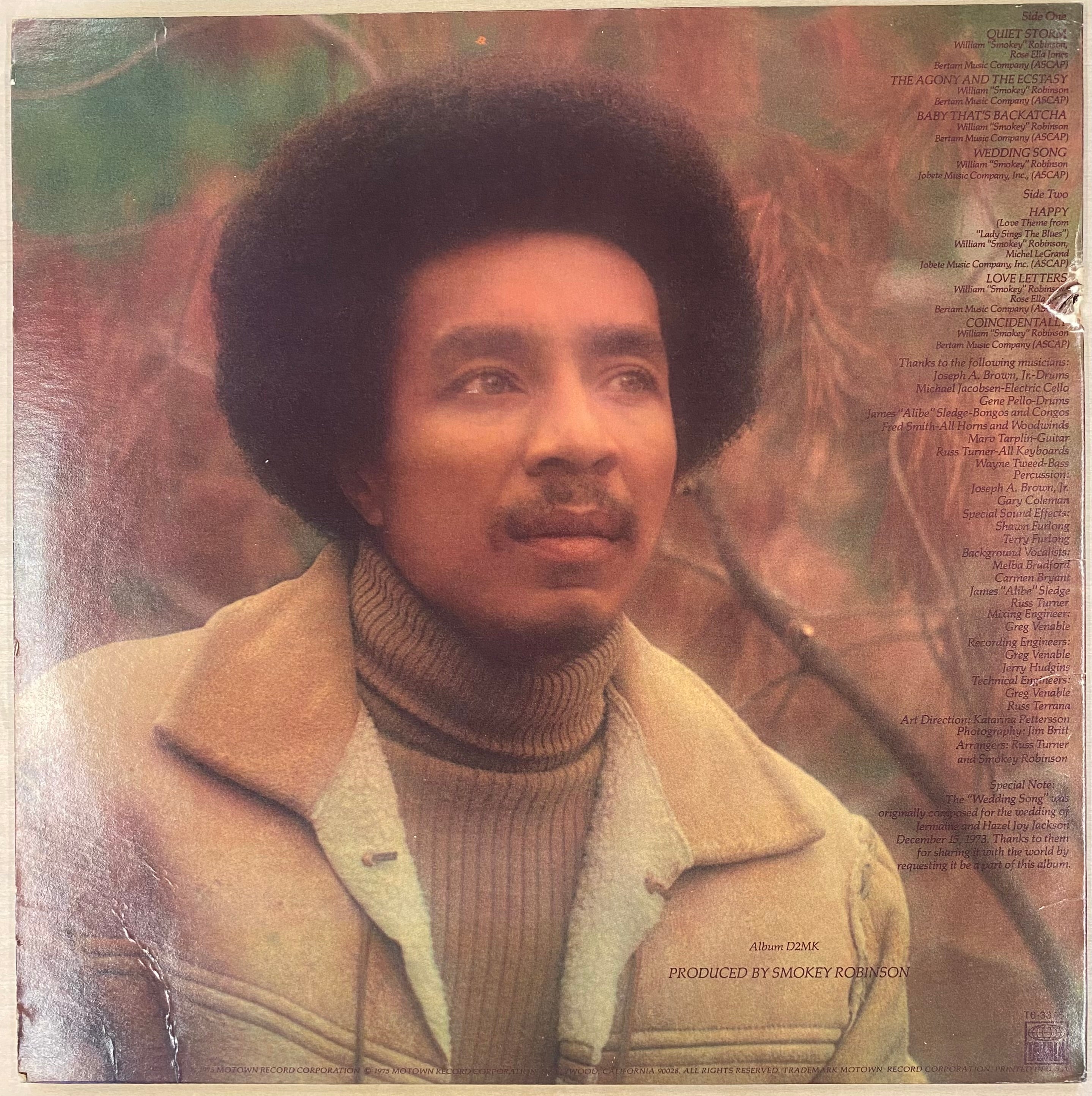 中古LP / USオリジナル】Smokey Robinson - A Quiet Storm – CELLAR
