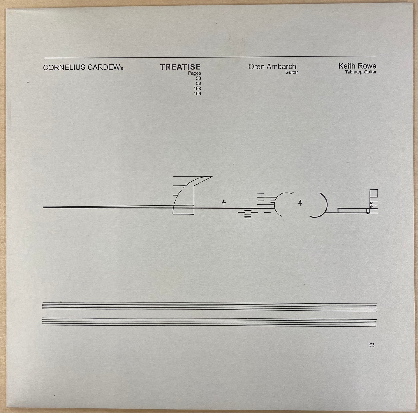 Cornelius Cardew,Oren Ambarchi, Keith Rowe