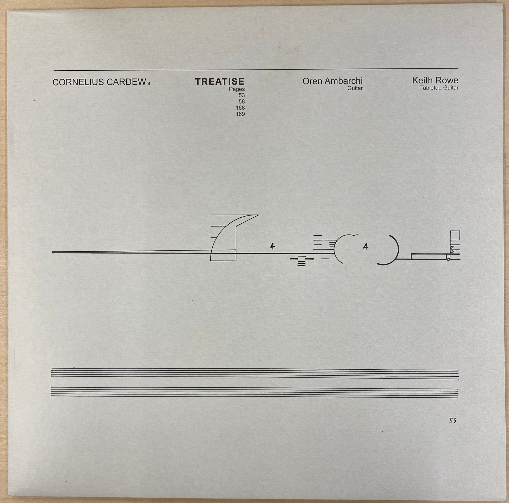 Cornelius Cardew,Oren Ambarchi, Keith Rowe