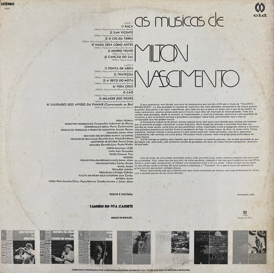 【USED】Talento Brasileiro	As Musicas De Milton Nascimento (LP)