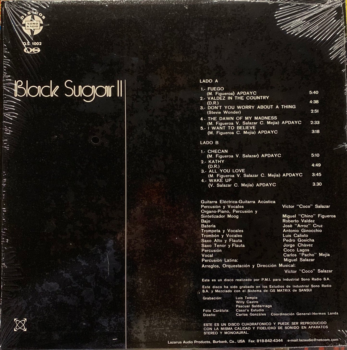 【USED】Black Sugar - Black Sugar II (LP)