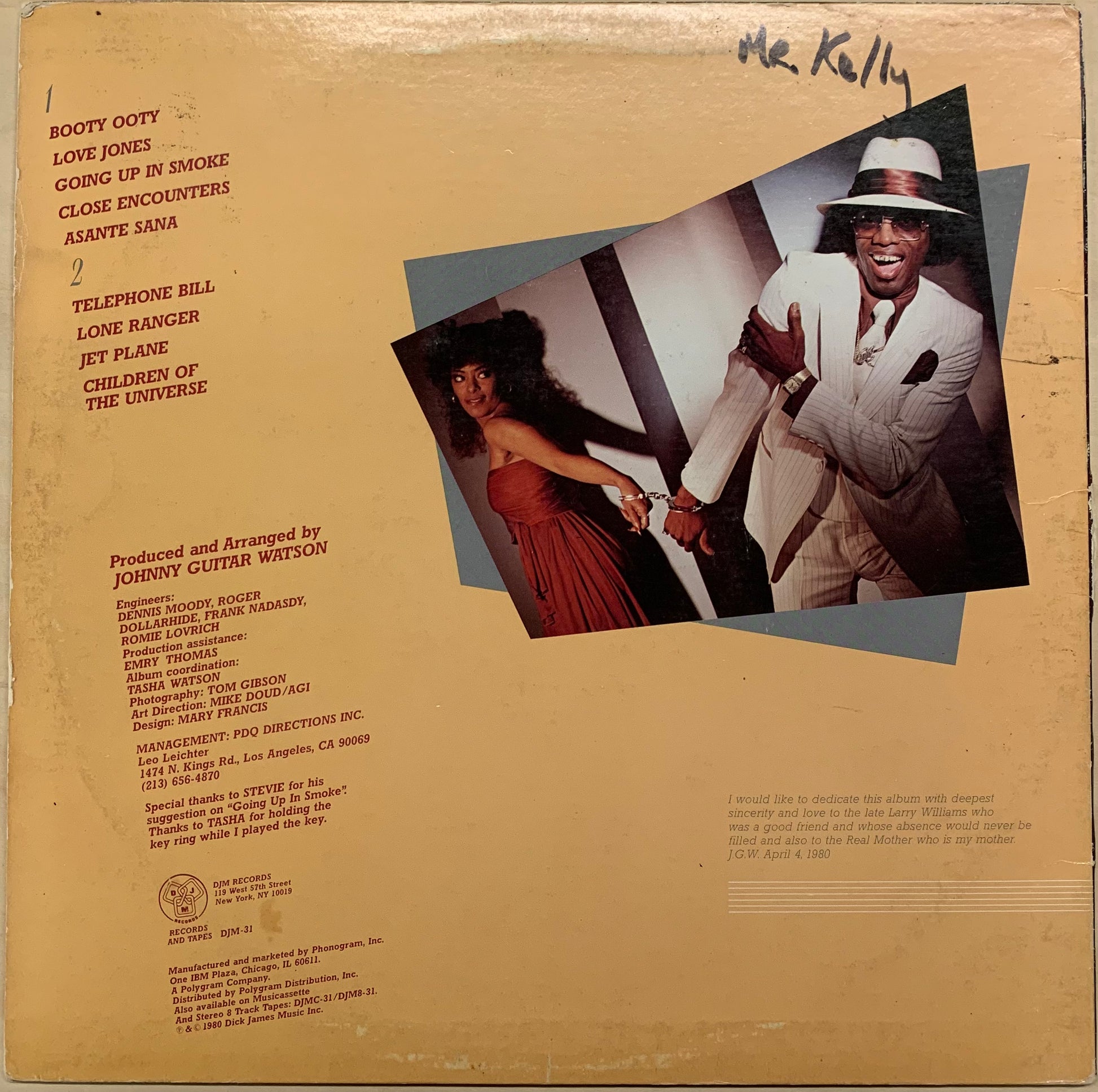 USED, US Orig】Johnny Guitar Watson - Love Jones (LP