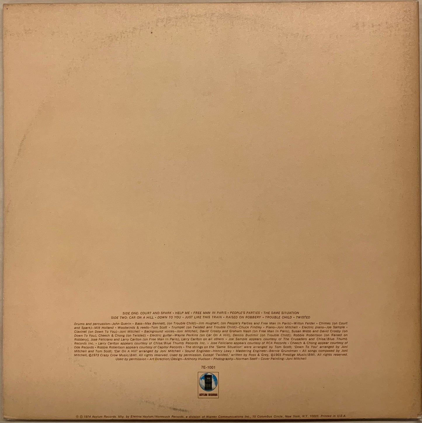 【USED, US Orig】Joni Mitchell - Court And Spark (LP)