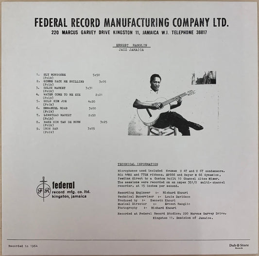 【USED】Ernest Ranglin - Jazz Jamaica (LP)