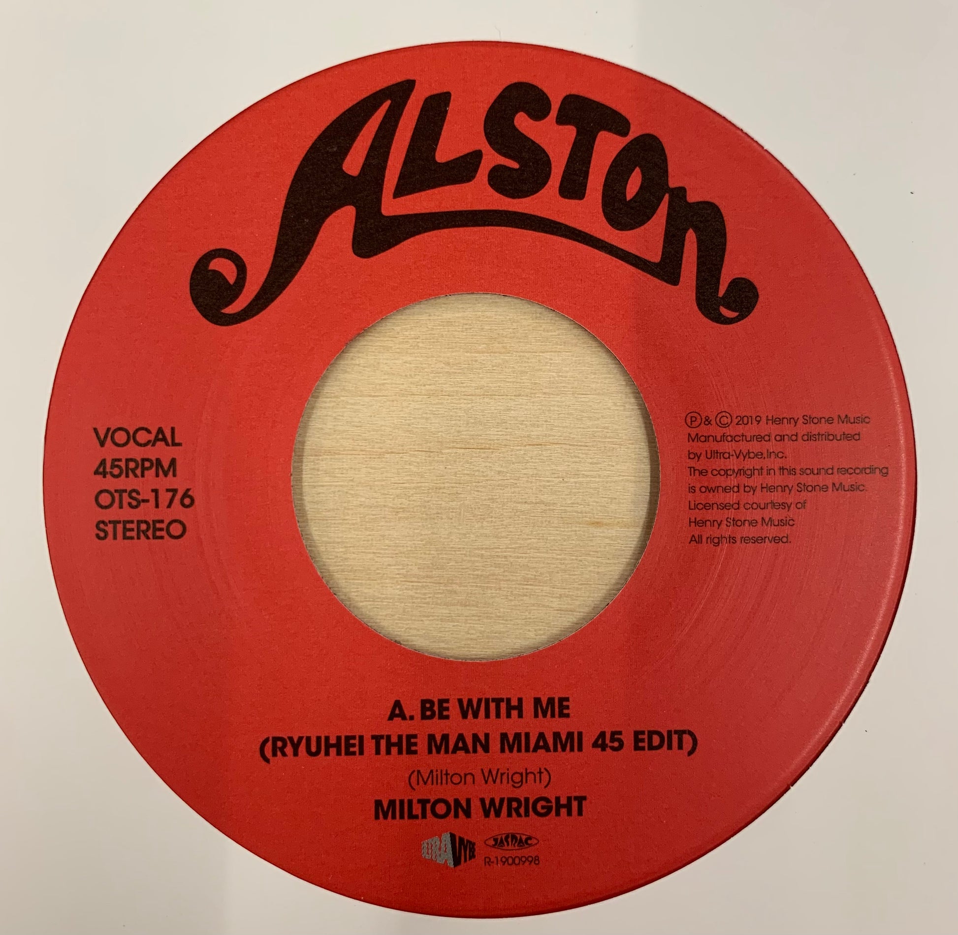 USED】Milton Wright - Be With Me (Ryuhei The Man Miami 45 Edit) (7 USED】Milton Wright - Be With Me (Ryuhei The Man Miami 45 Edit) (7