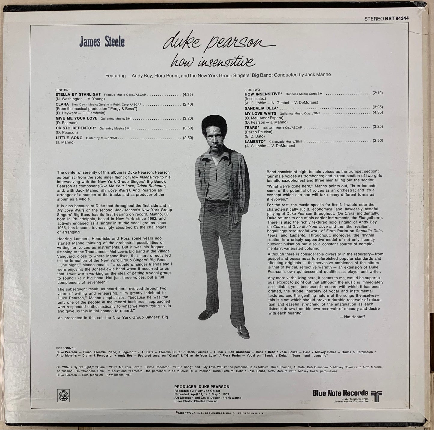 【USED】Duke Pearson - How Insensitive (LP)