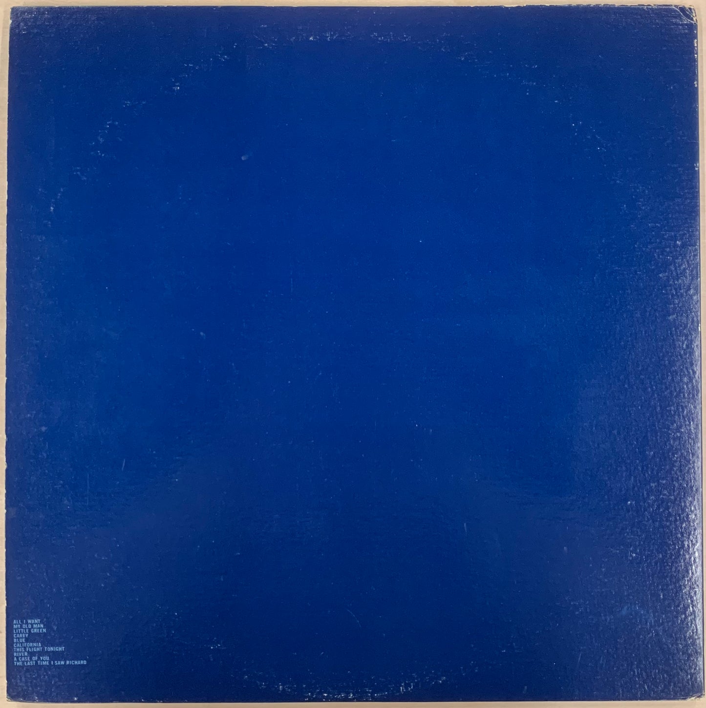 【USED, US PRESS】Joni Mitchell - Blue (LP)