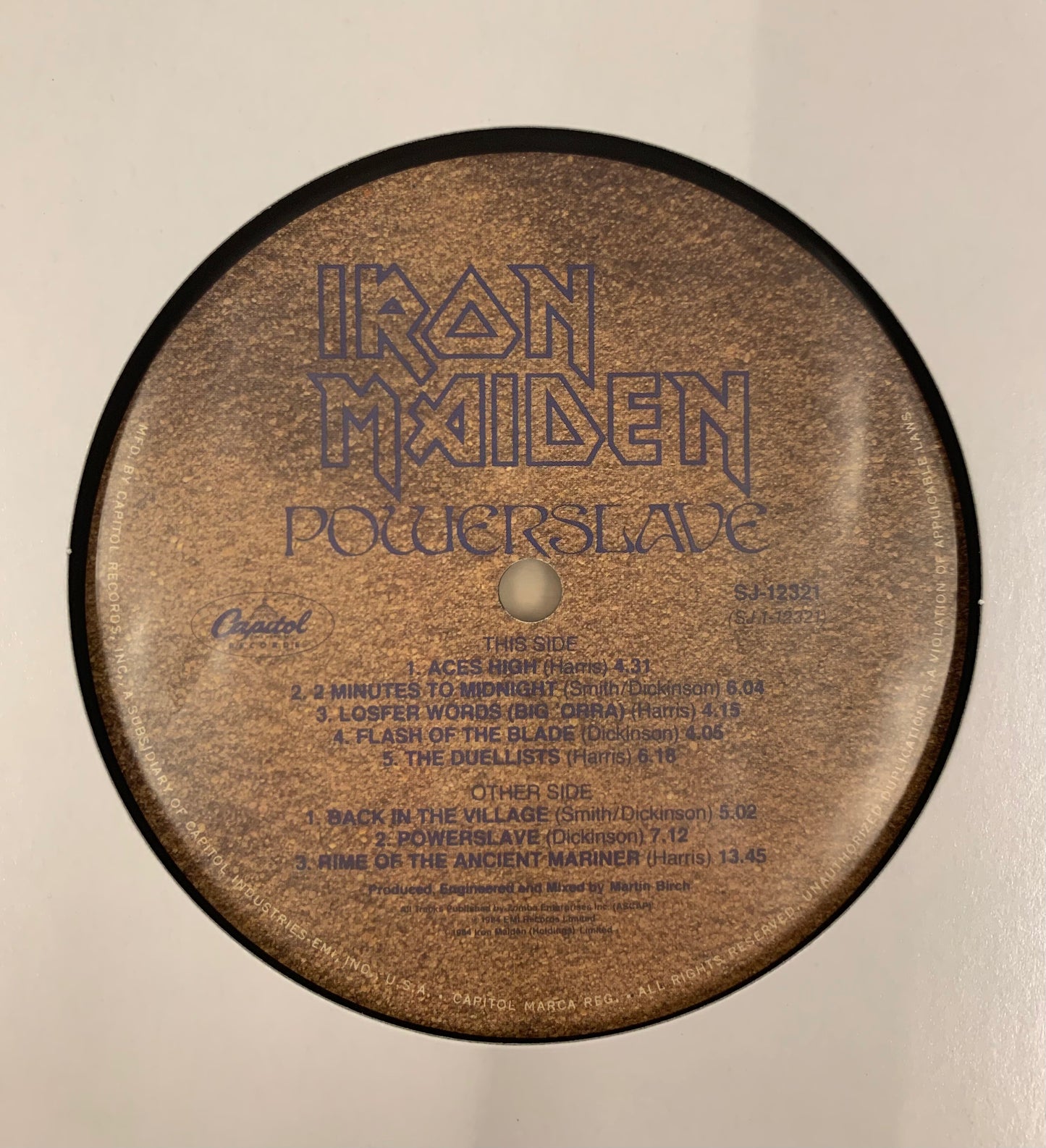 【USED, US PROMO】Iron Maiden - Powerslave (LP)