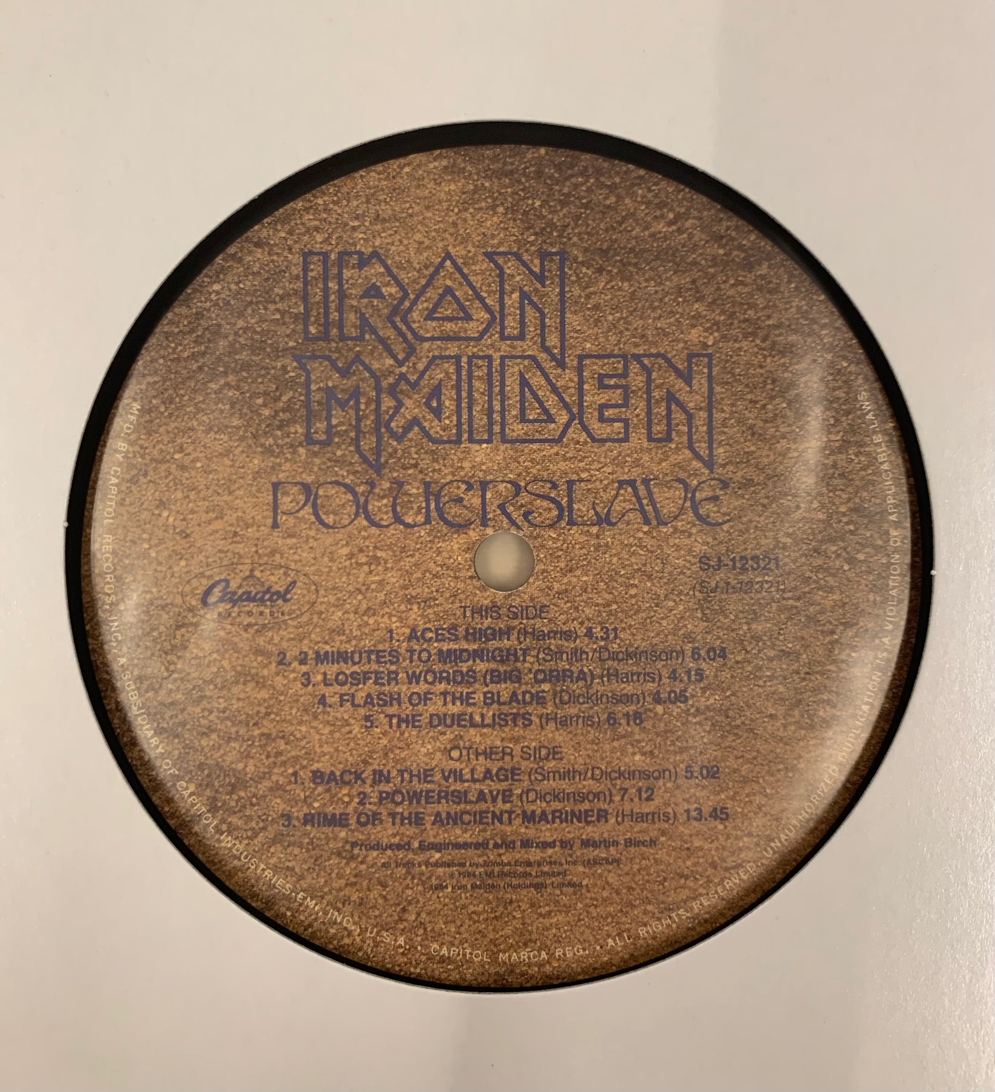 USED, US PROMO】Iron Maiden - Powerslave (LP) – CELLAR RECORDS