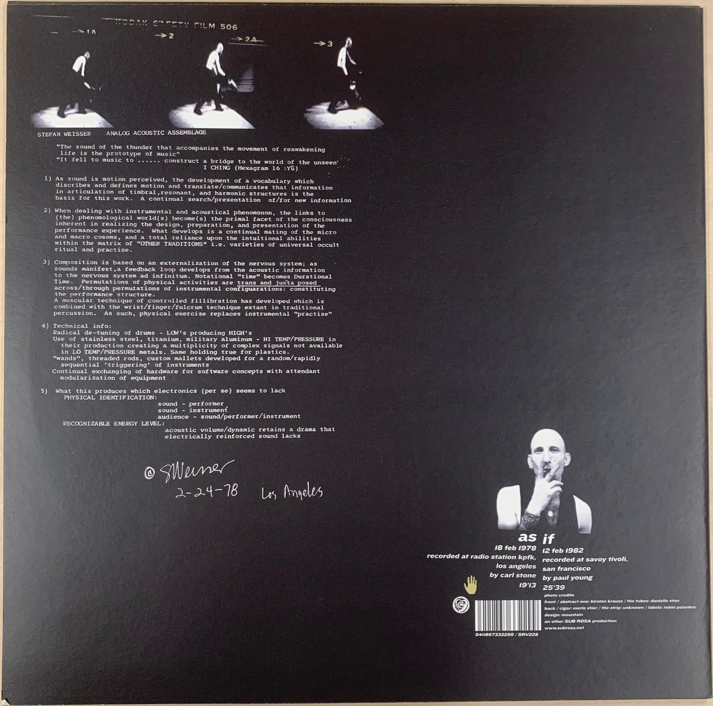 【USED】Z'ev - As / If / When (LP)