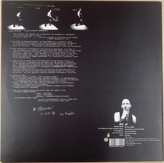 【USED】Z'ev - As / If / When (LP)