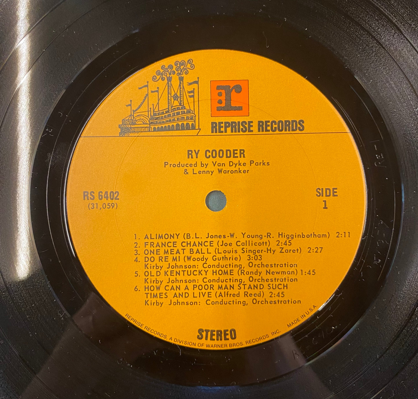 【USED】Ry Cooder - Ry Cooder(LP)