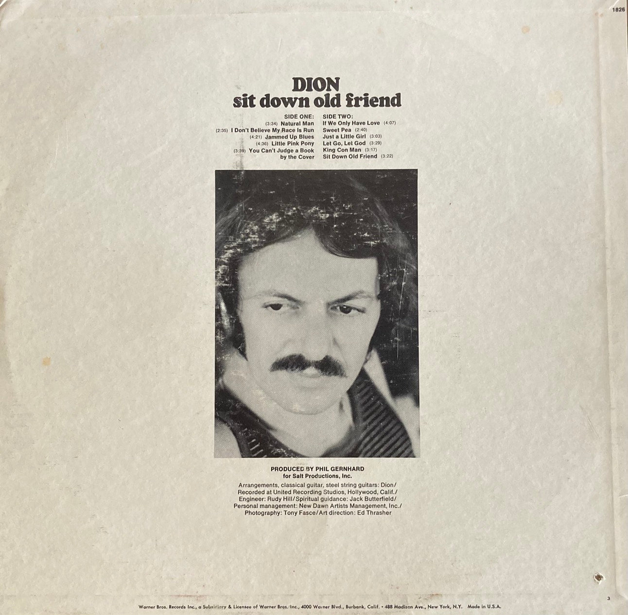 【中古】 Dion / Sanctuary / Sit Down Old Friend Dion – Sit Down Old Friend – Vinyl (Indianapolis Pressing