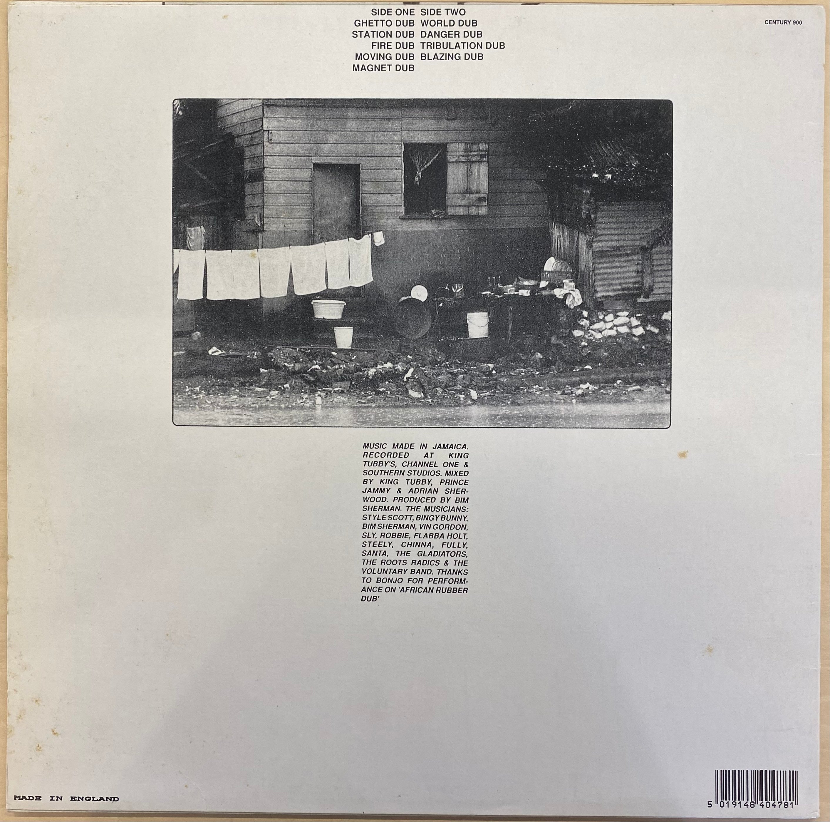 中古LP】Bim Sherman - Ghetto Dub – CELLAR RECORDS