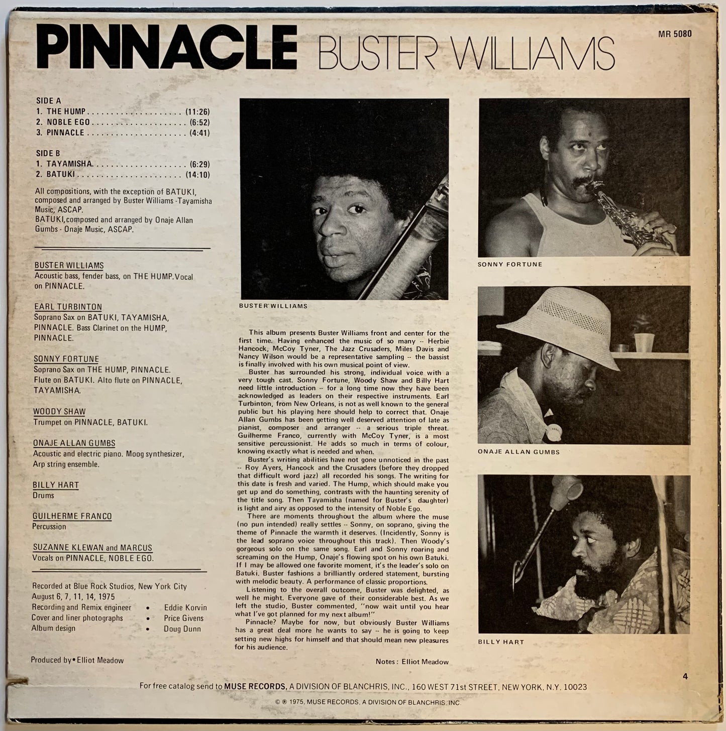 【USED】Buster Williams - Pinnacle (LP)