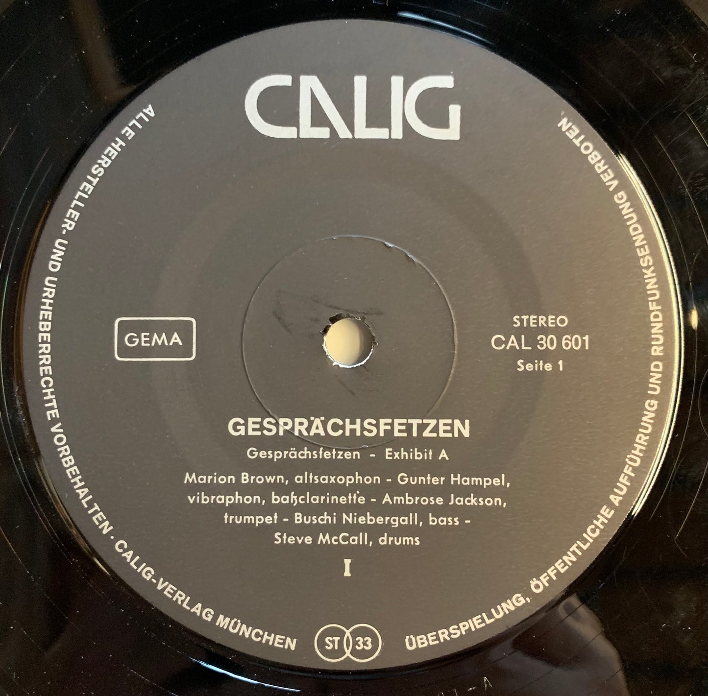 【USED】Marion Brown, Gunter Hampel - Gesprächs Fetzen (LP)