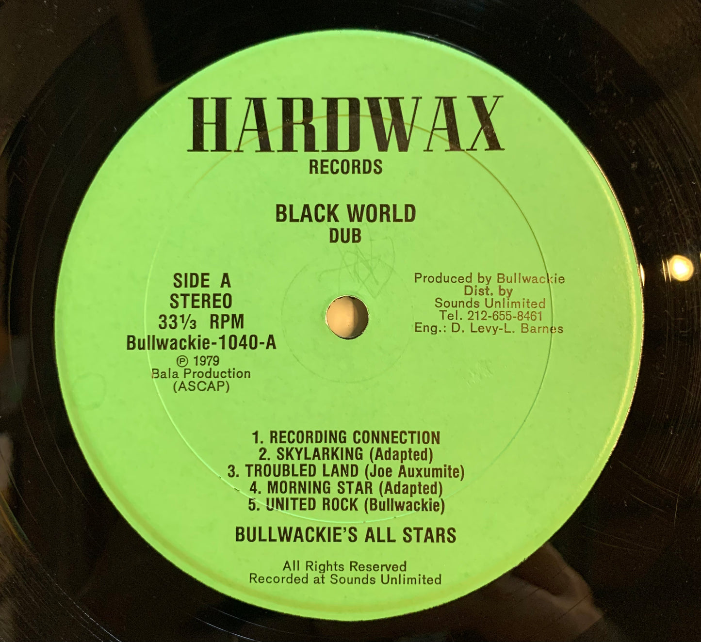 【USED】Bullwackies All Stars - Black World Dub (LP)