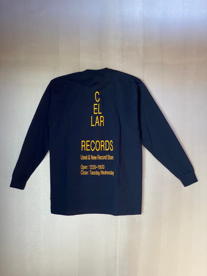 CELLAR RECORDS オリジナル・ロングTシャツ(WHITE, NAVY)