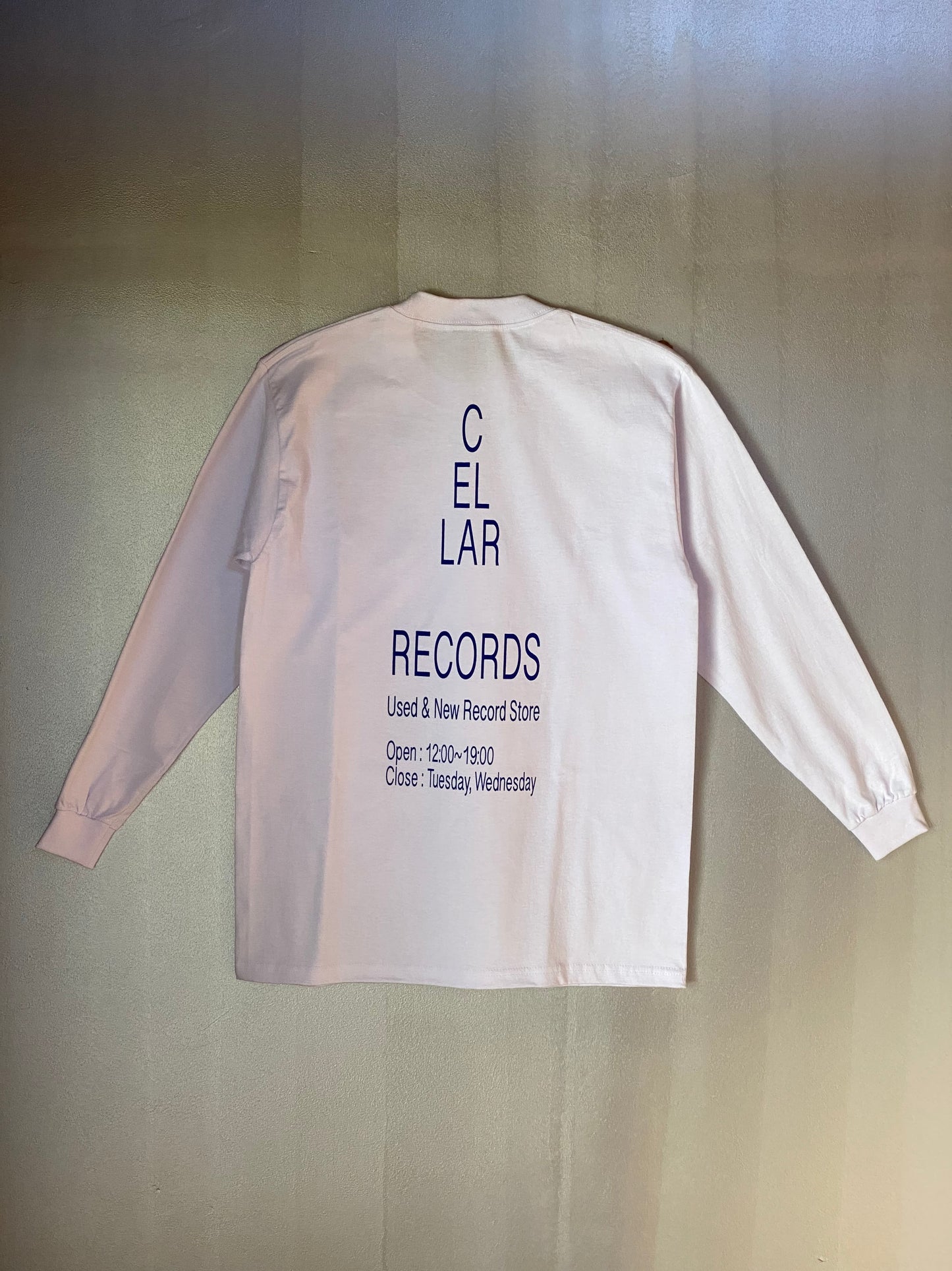 CELLAR RECORDS オリジナル・ロングTシャツ(WHITE, NAVY)