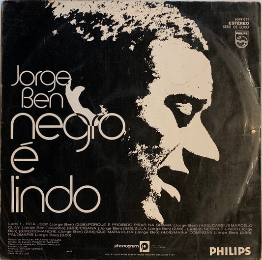 【USED】Jorge Ben - Negro E Lindo (LP)