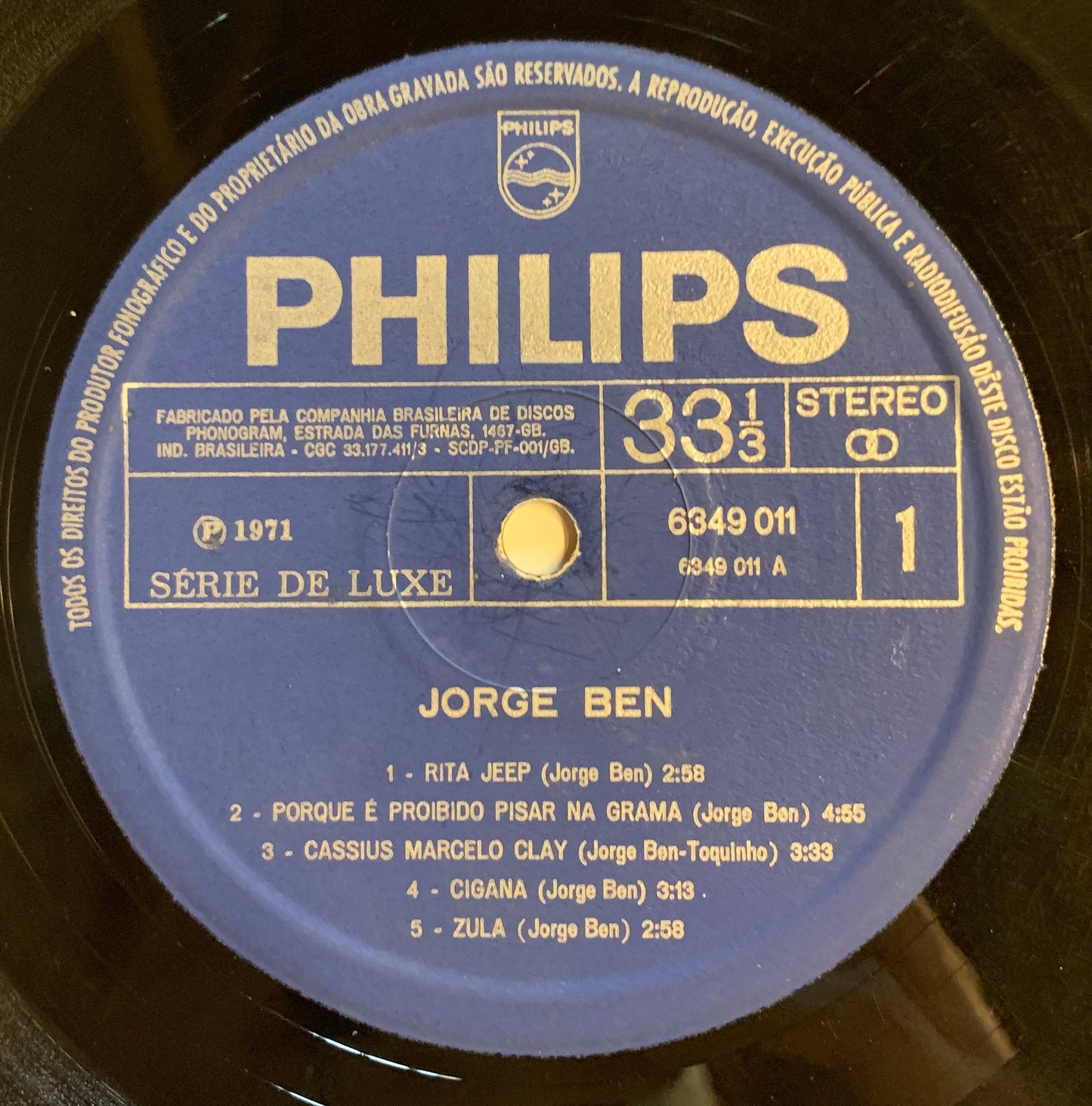 【USED】Jorge Ben - Negro E Lindo (LP)