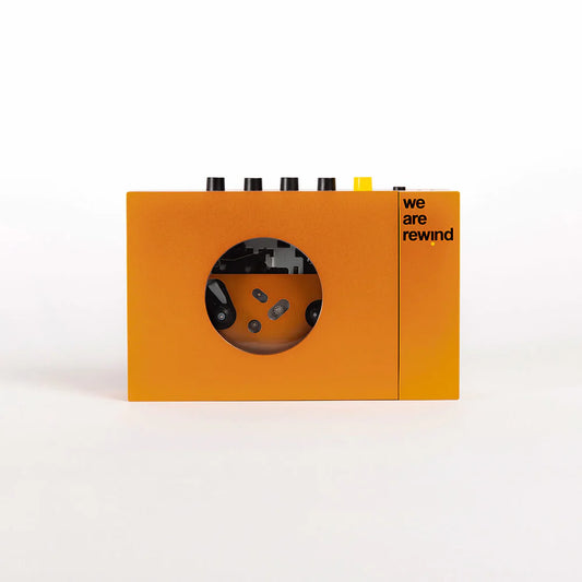 We Are Rewind Cassette Player (Orange - Serge)